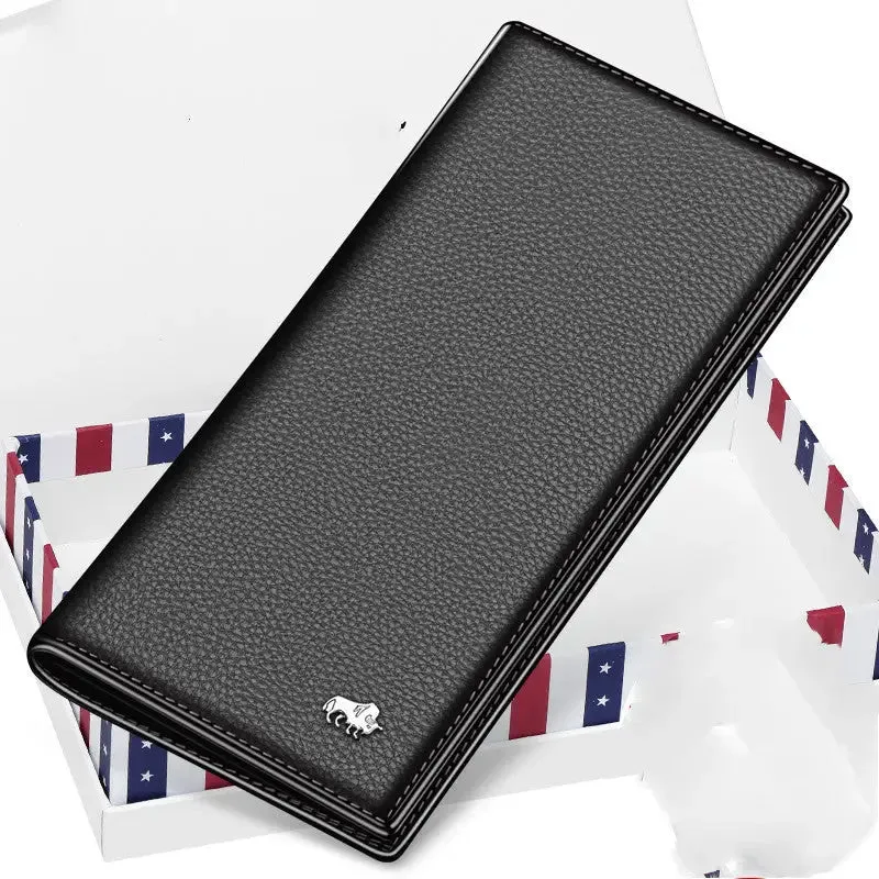 American Bison Wallet: Long Wallet with 12 Card Slots & Zipper Pocket