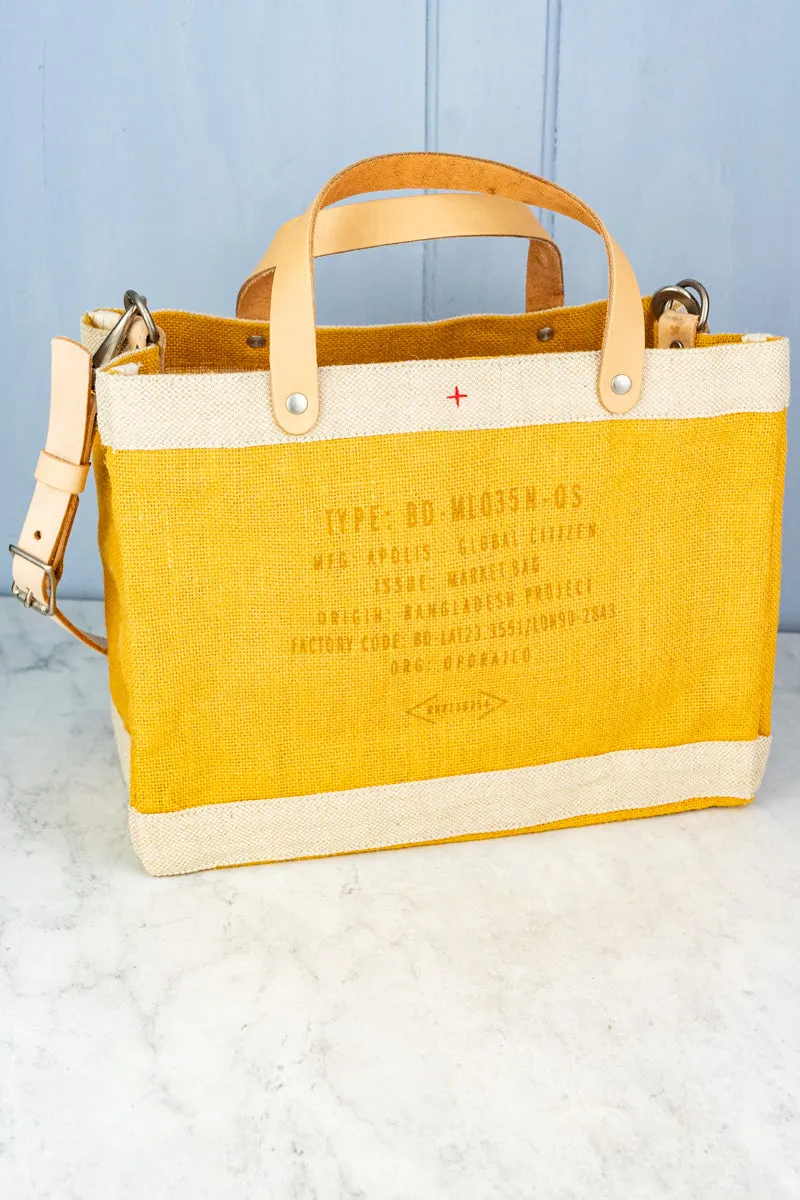 Apolis P.O.S.H. Market Tote with Shoulder Strap in Goldenrod