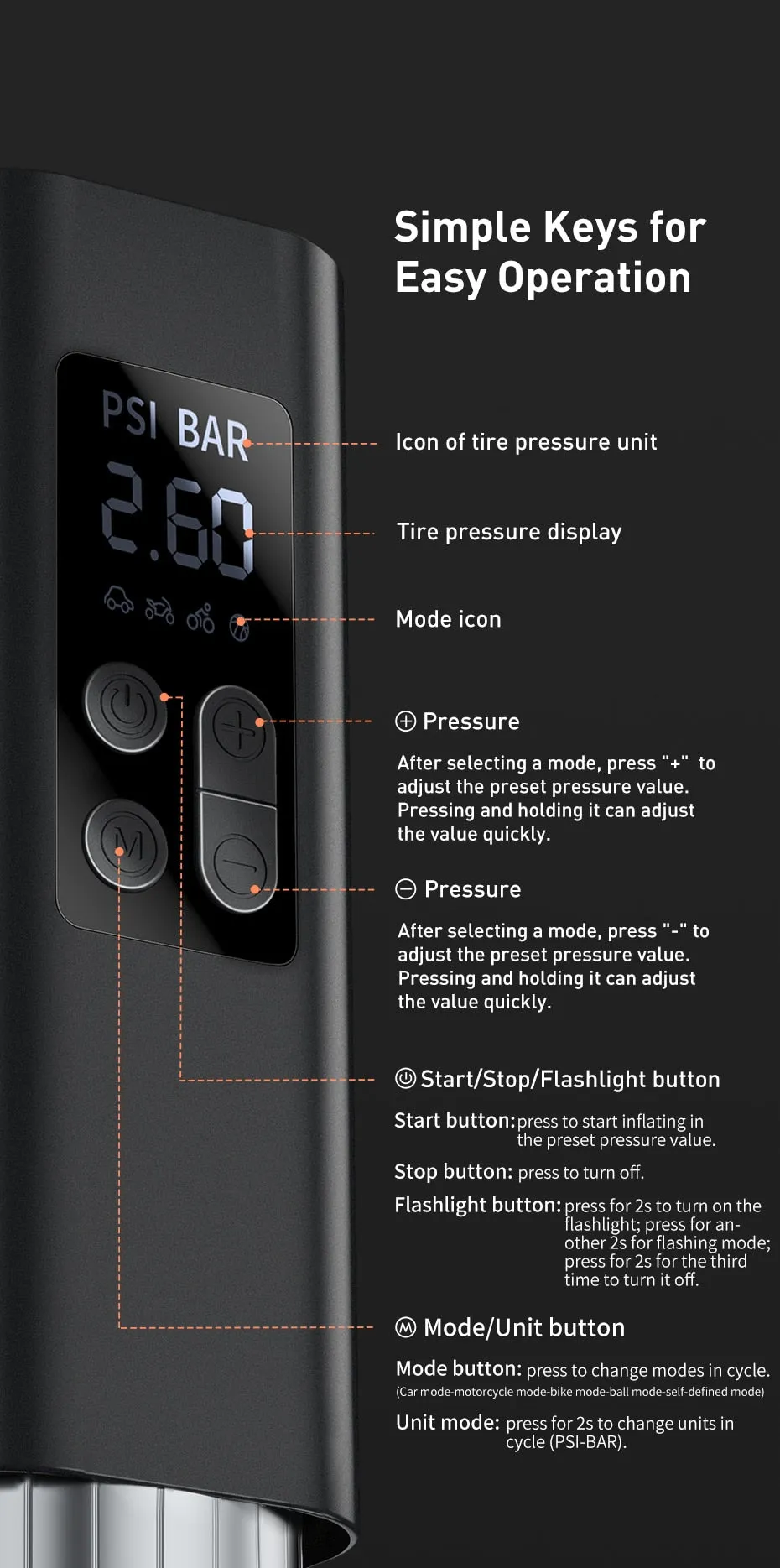 Baseus Portable Air Compressor