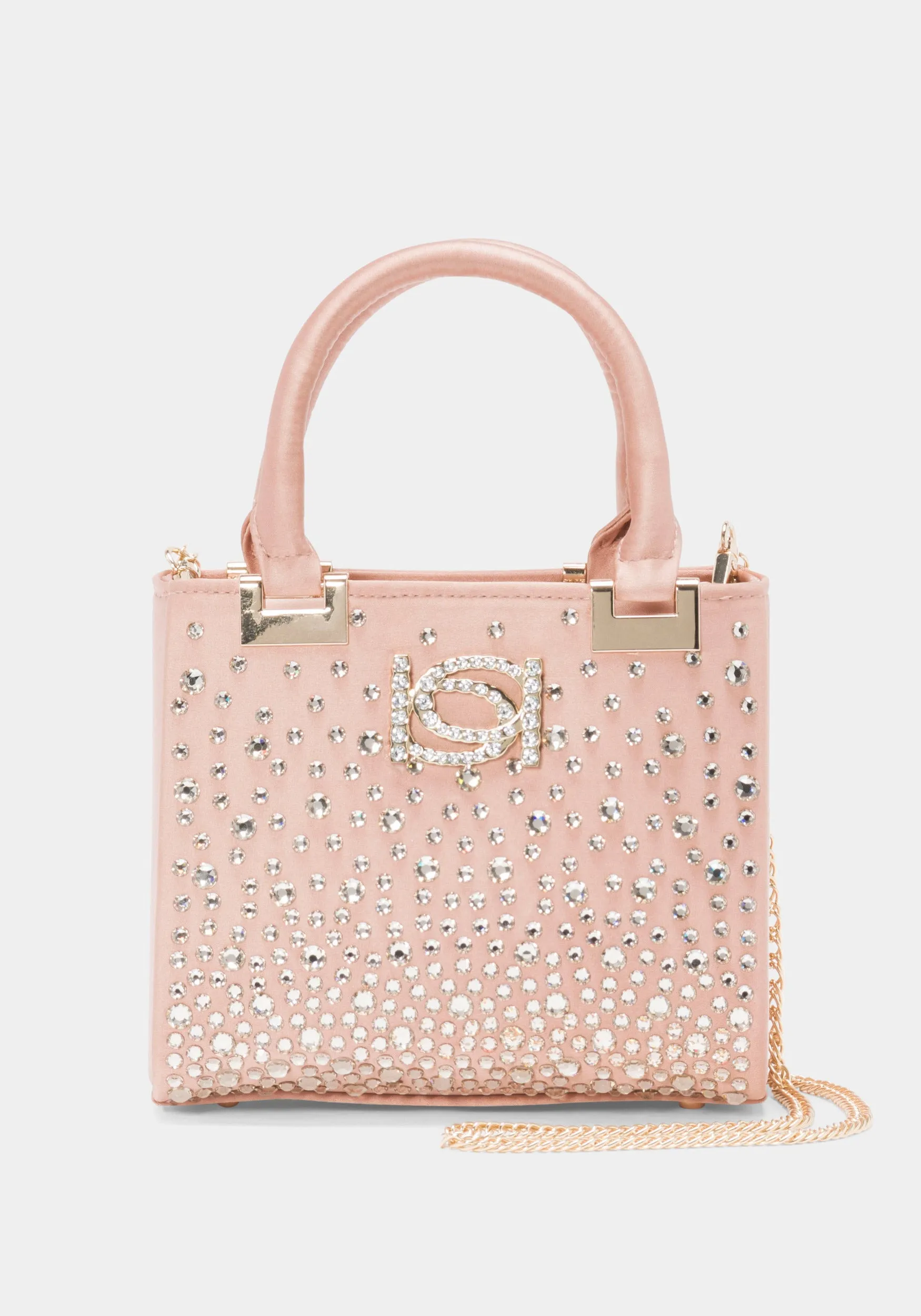 bebe Margarita Satchel Embellished With Crystals by Swarovski