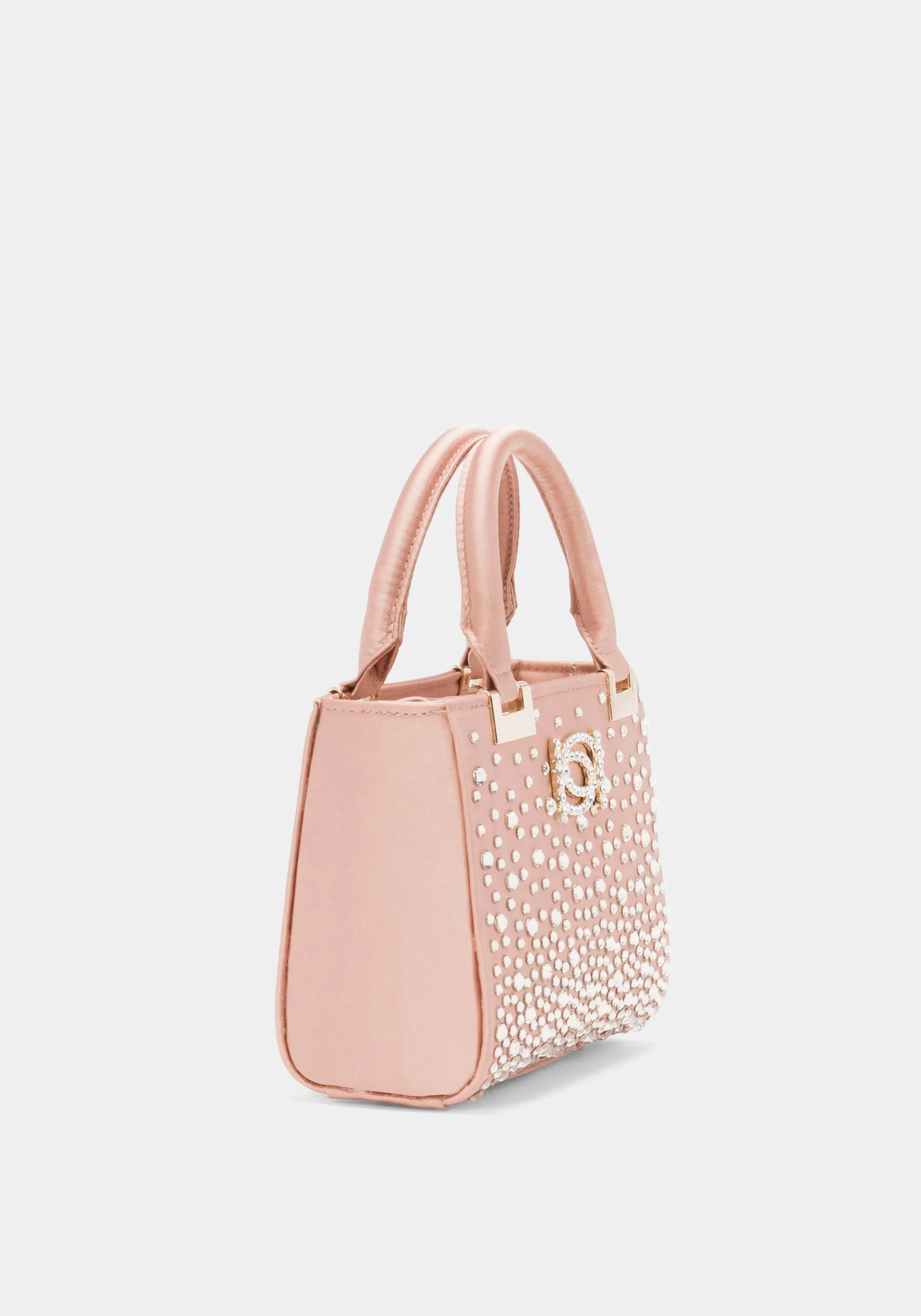 bebe Margarita Satchel Embellished With Crystals by Swarovski