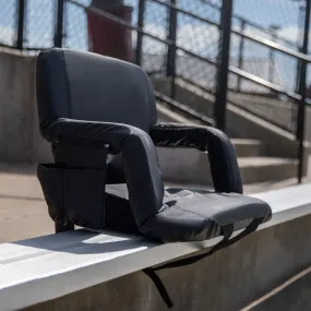 Black Reclining Stadium Chair FV-FA090-BK-GG