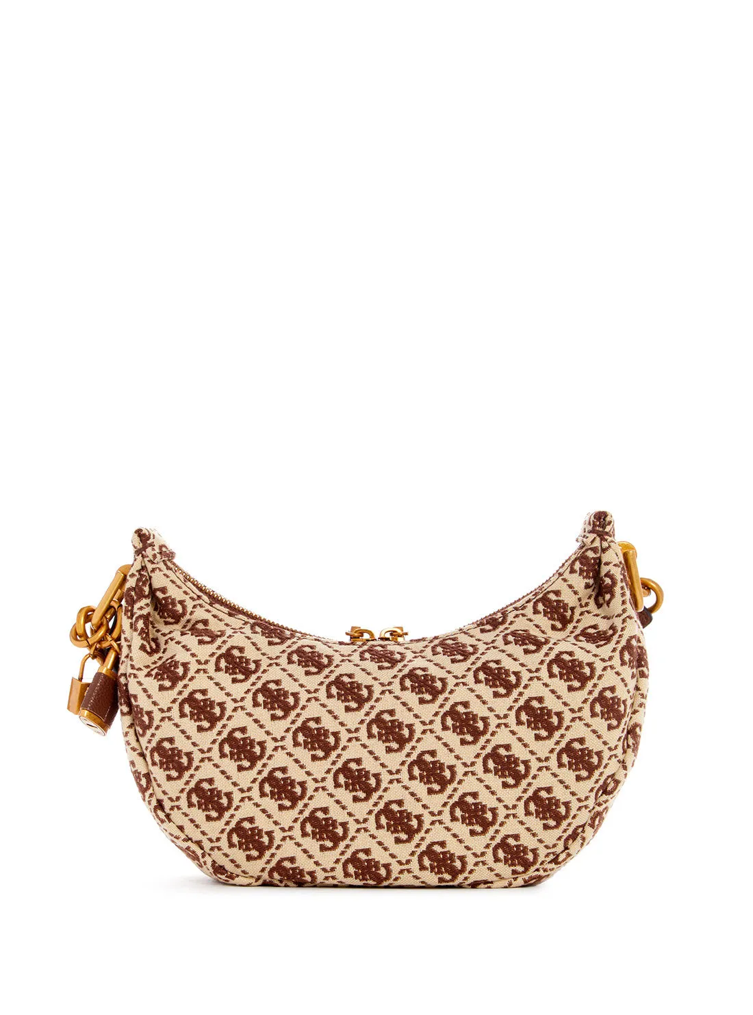 Brown Logo Shemara Mini Hobo Satchel Bag