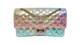 Chanel 2020 Rainbow Metallic Goatskin Small 2.55 Reissue Flap Bag