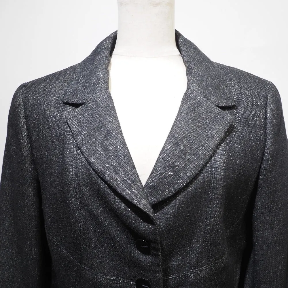 CHANEL tailored jacket P14339V07992 wool black Women 38 Used