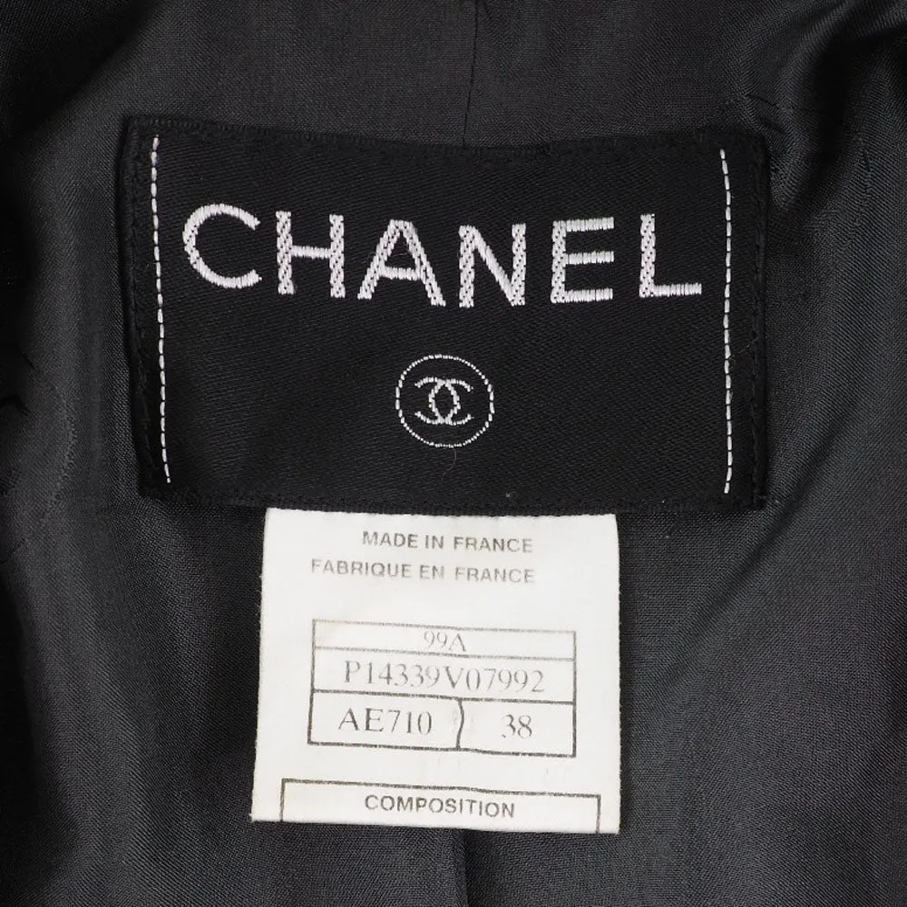 CHANEL tailored jacket P14339V07992 wool black Women 38 Used