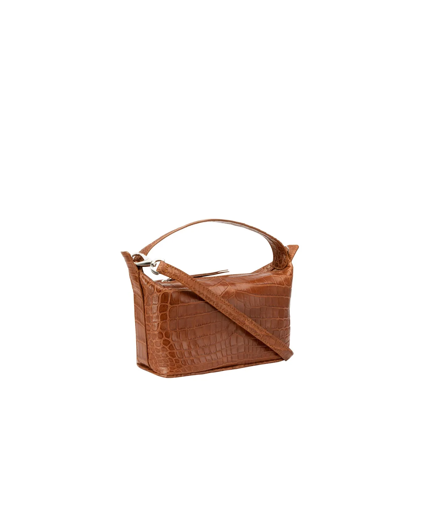 Cognac Crocodile | Mini 'Mpumelelo' Bag