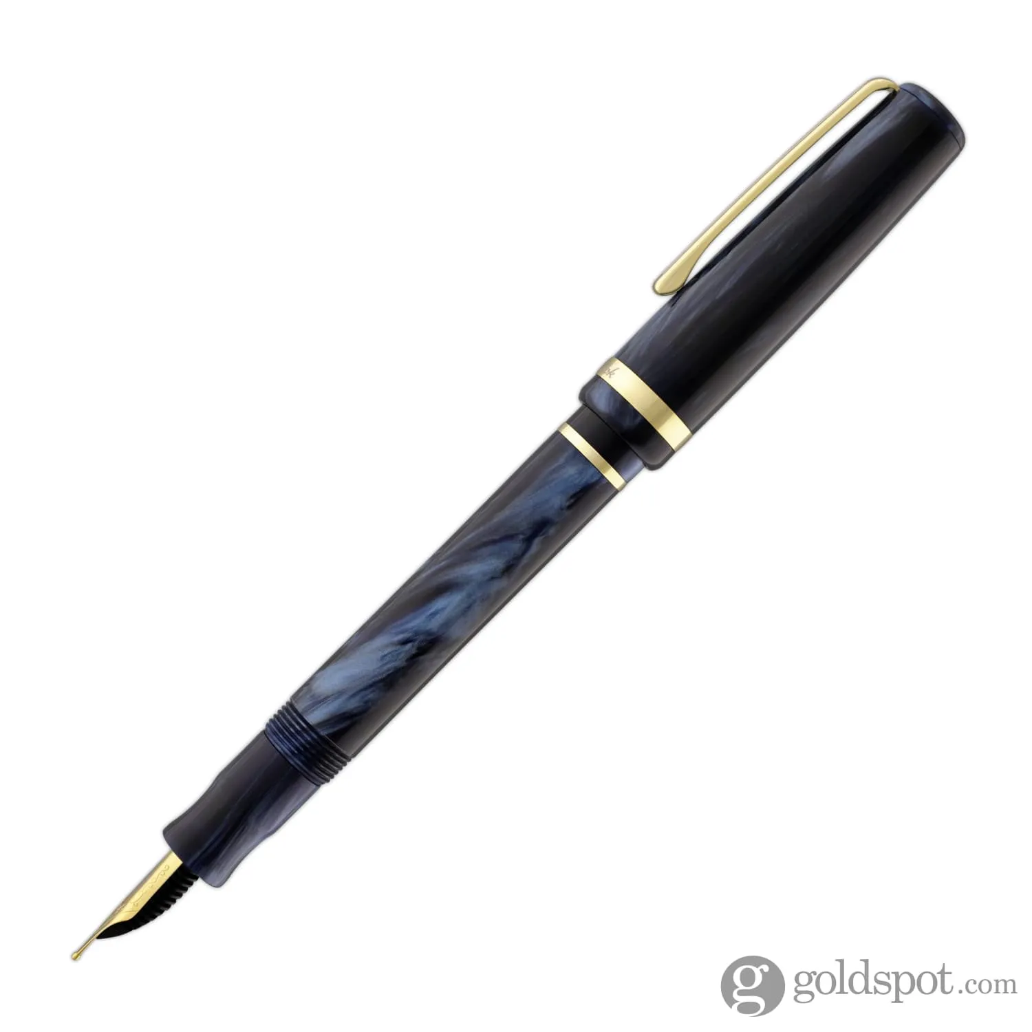 Esterbrook JR Pocket Fountain Pen in Capri Blue with Gold Trim