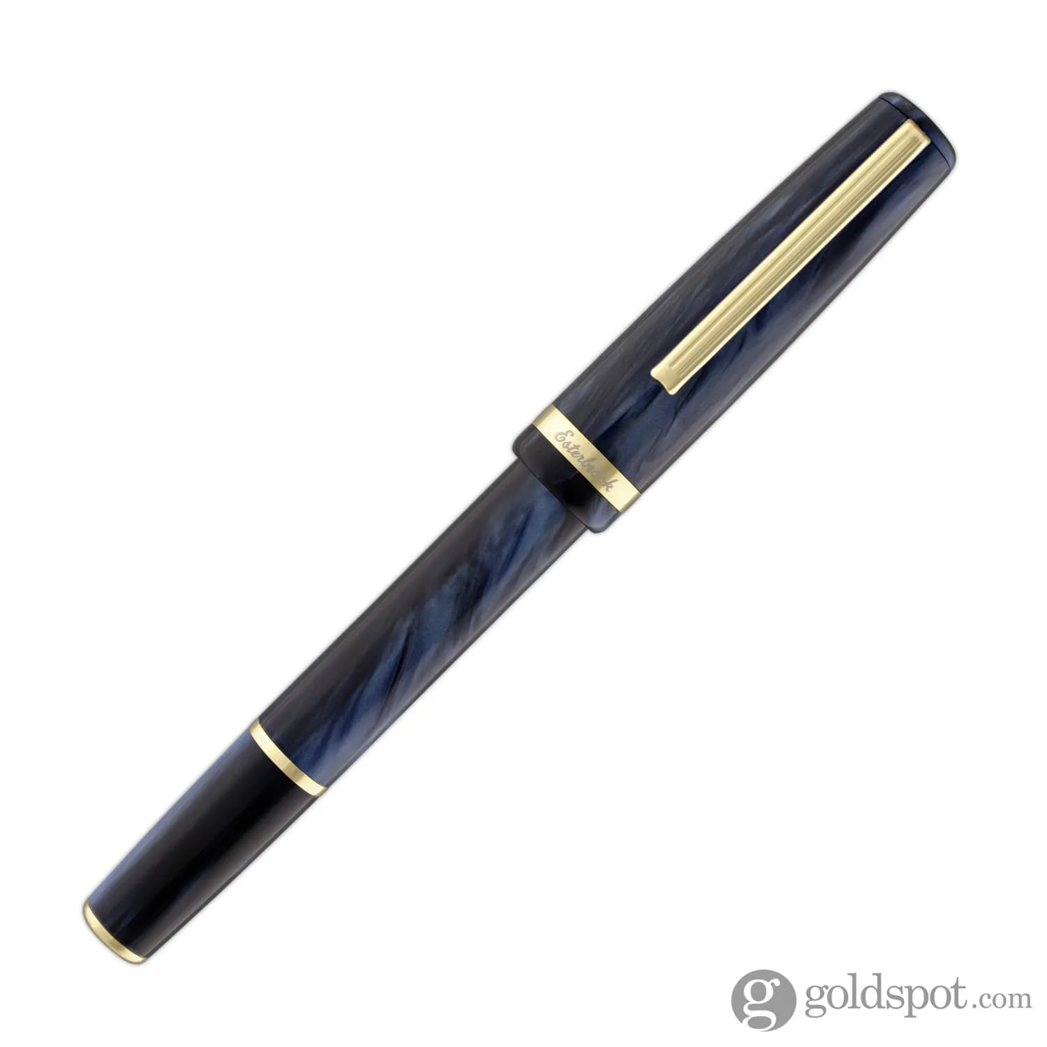 Esterbrook JR Pocket Fountain Pen in Capri Blue with Gold Trim