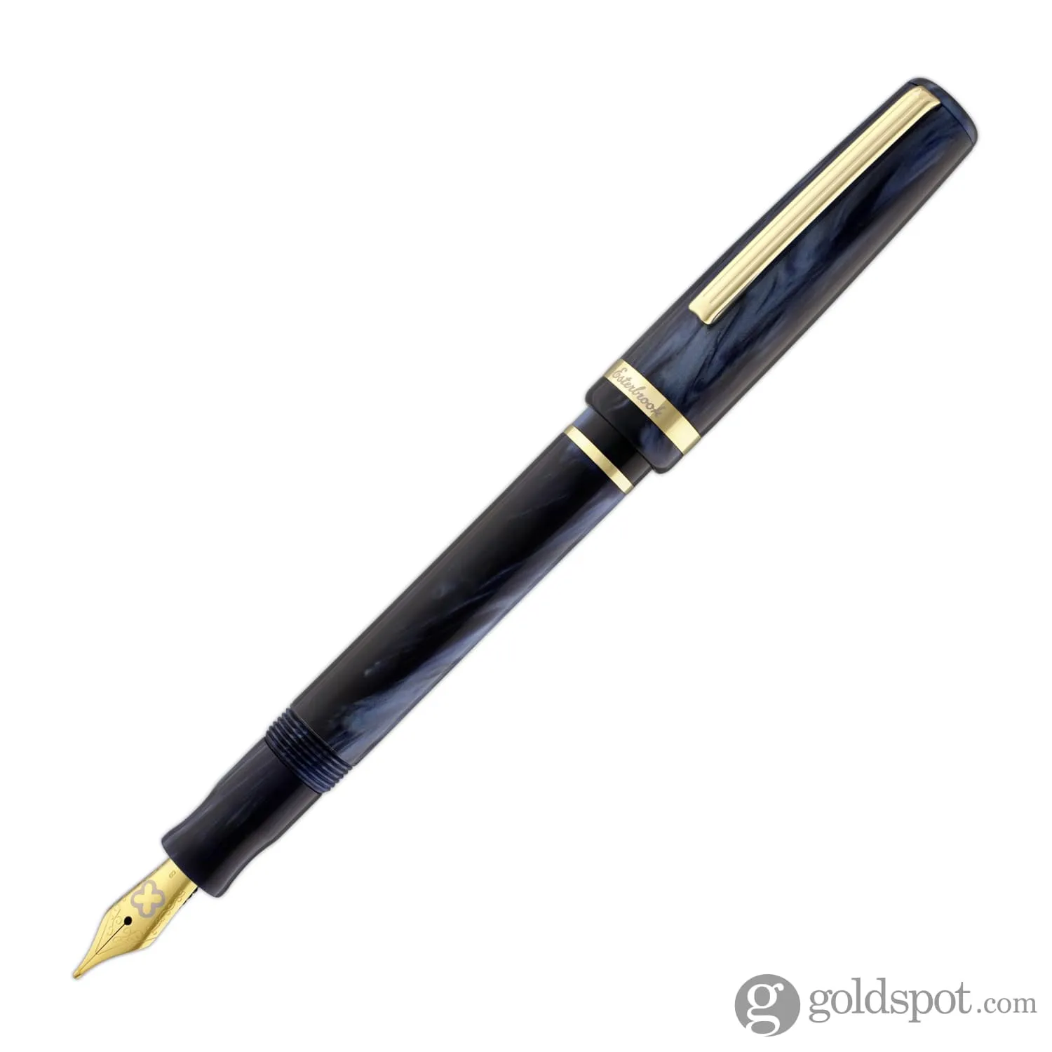 Esterbrook JR Pocket Fountain Pen in Capri Blue with Gold Trim