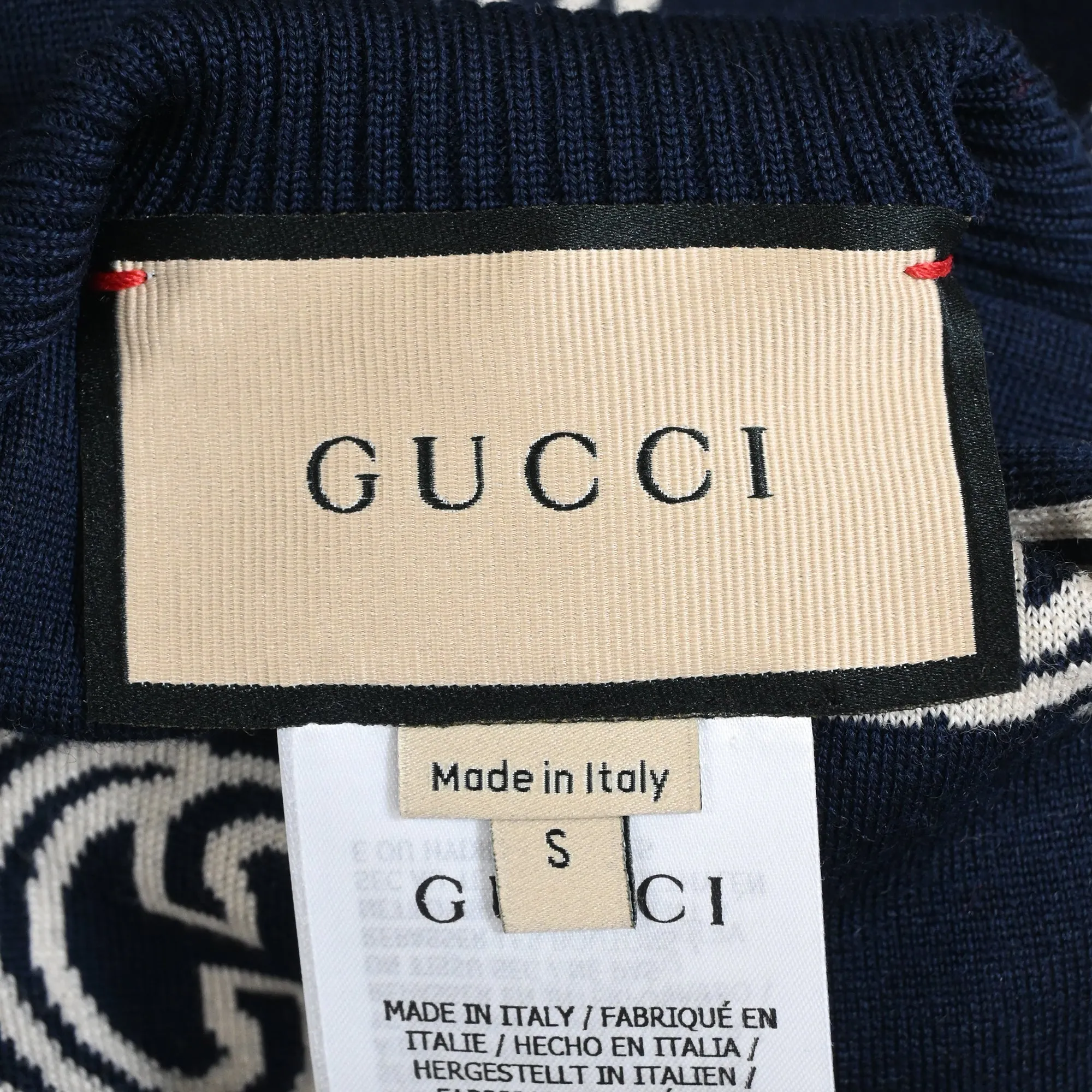 Gucci Reversible GG Button-Down Jacquard Cardigan in Multicolor Wool