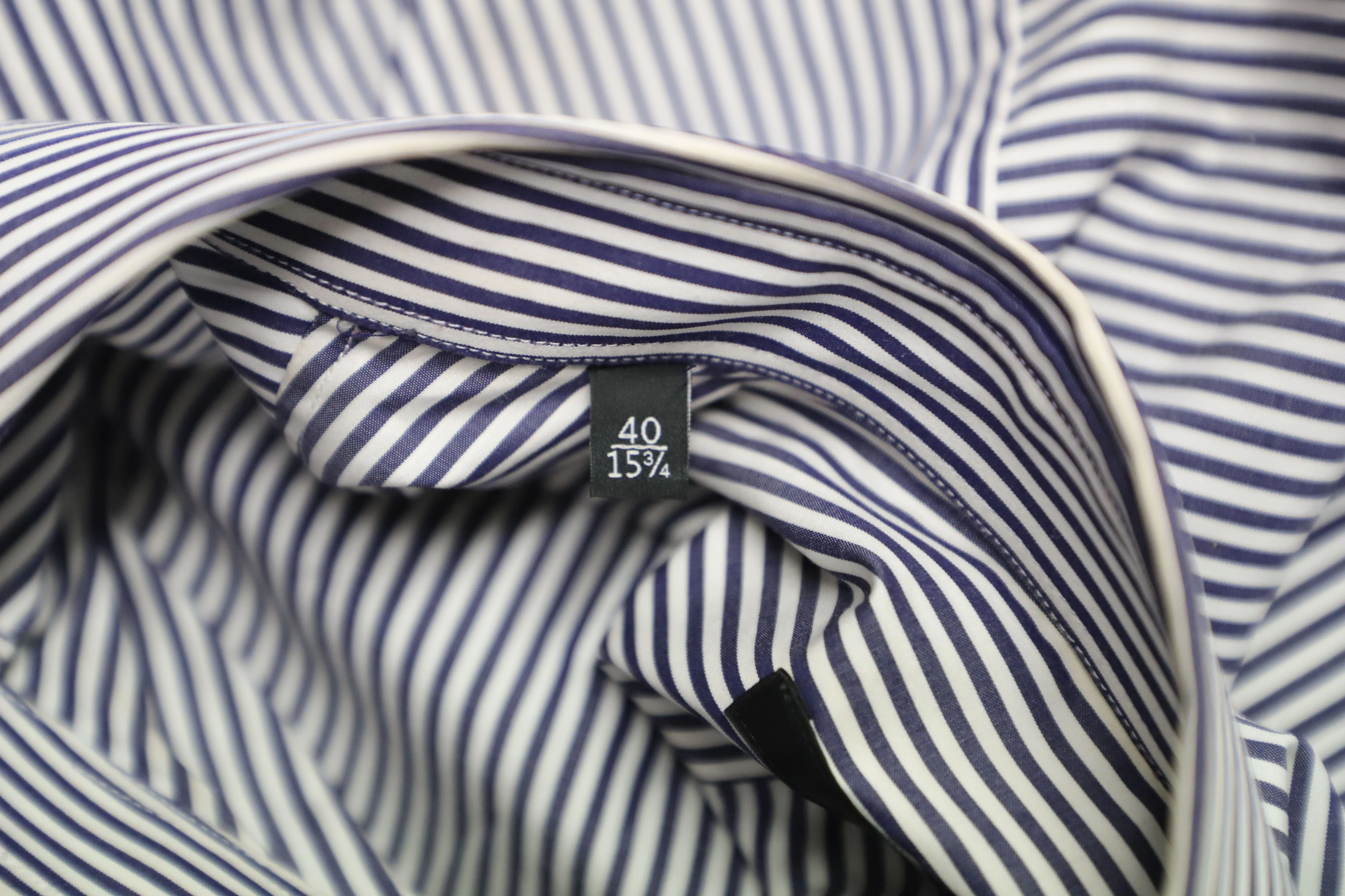 Gucci Striped Button Front Slim Fit Shirt in Black and White Cotton