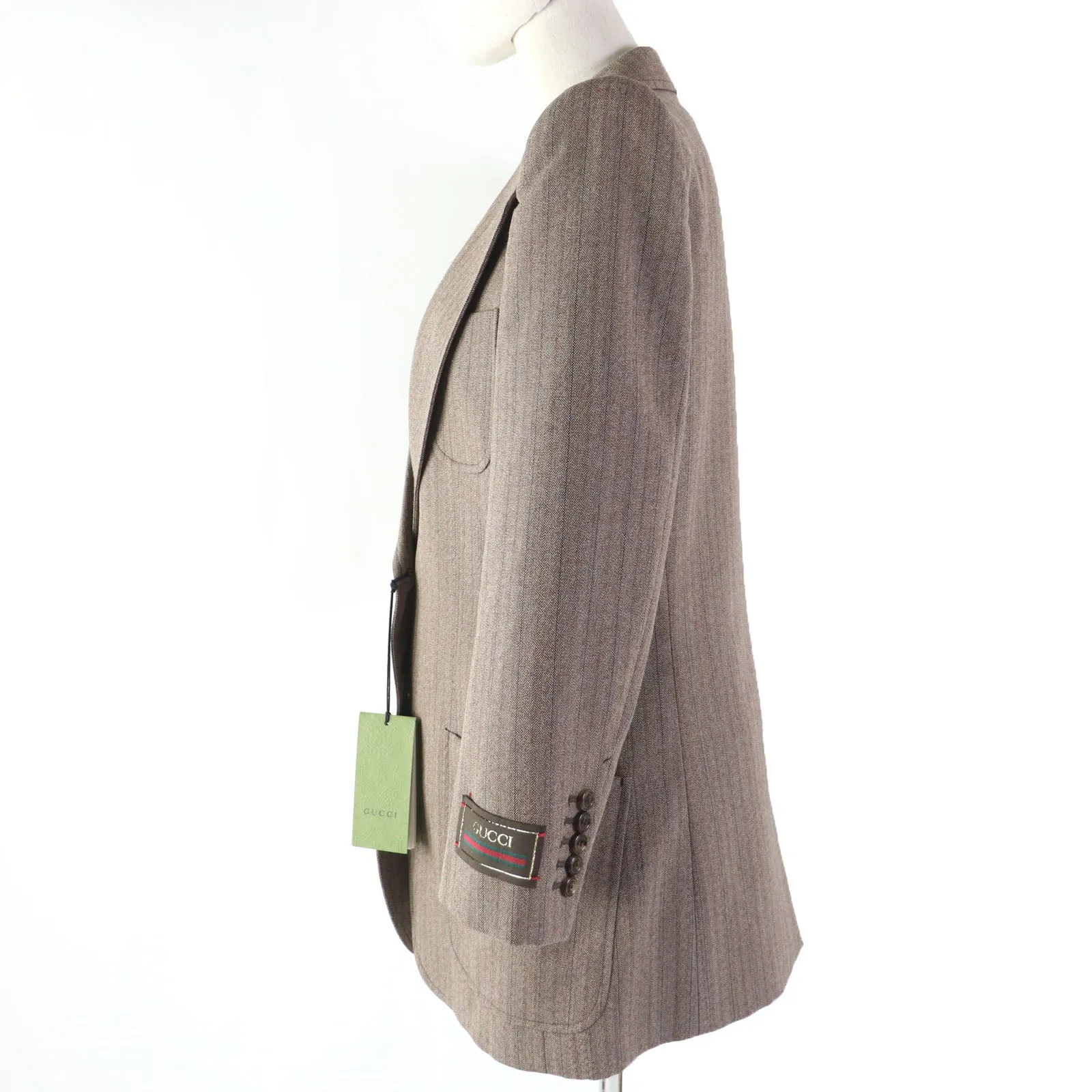 GUCCI tailored jacket 691270 wool Brown 42