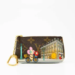 Louis Vuitton Monogram Christmas Paris Key Pouch