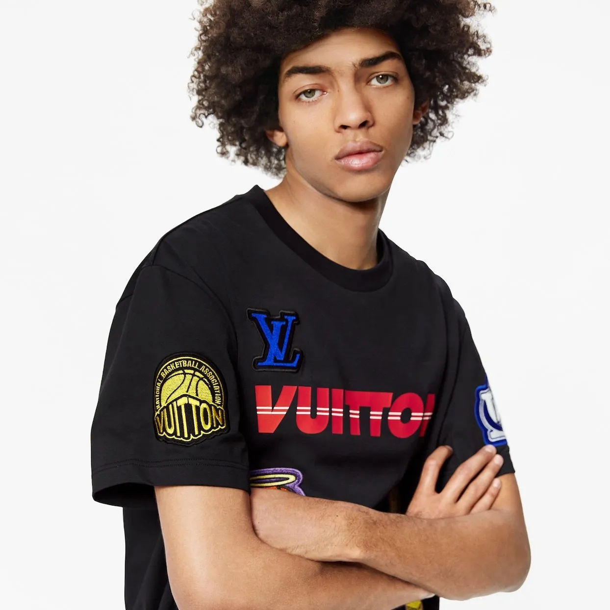 LOUIS VUITTON X NBA MULTI LOGO T-SHIRT