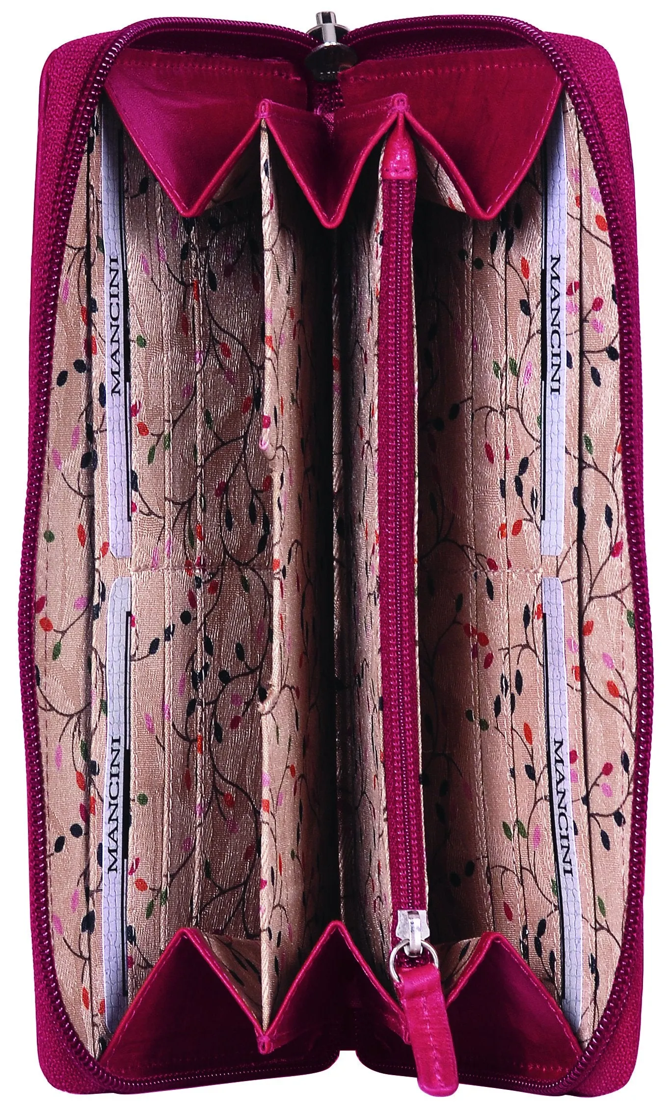 Mancini CASABLANCA Collection Ladies’ “Clutch” Wallet (RFID Secure)