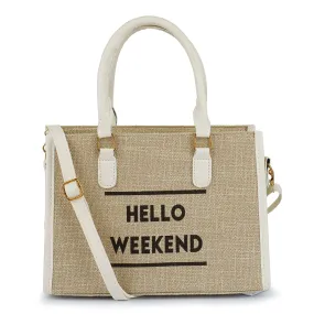 Microfiber Slogan Tote Bag