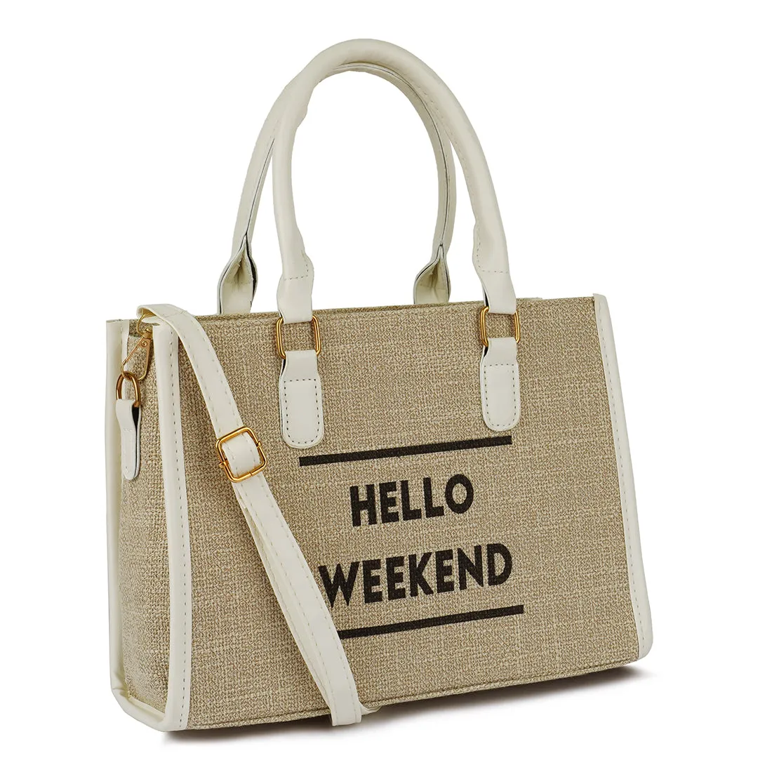 Microfiber Slogan Tote Bag