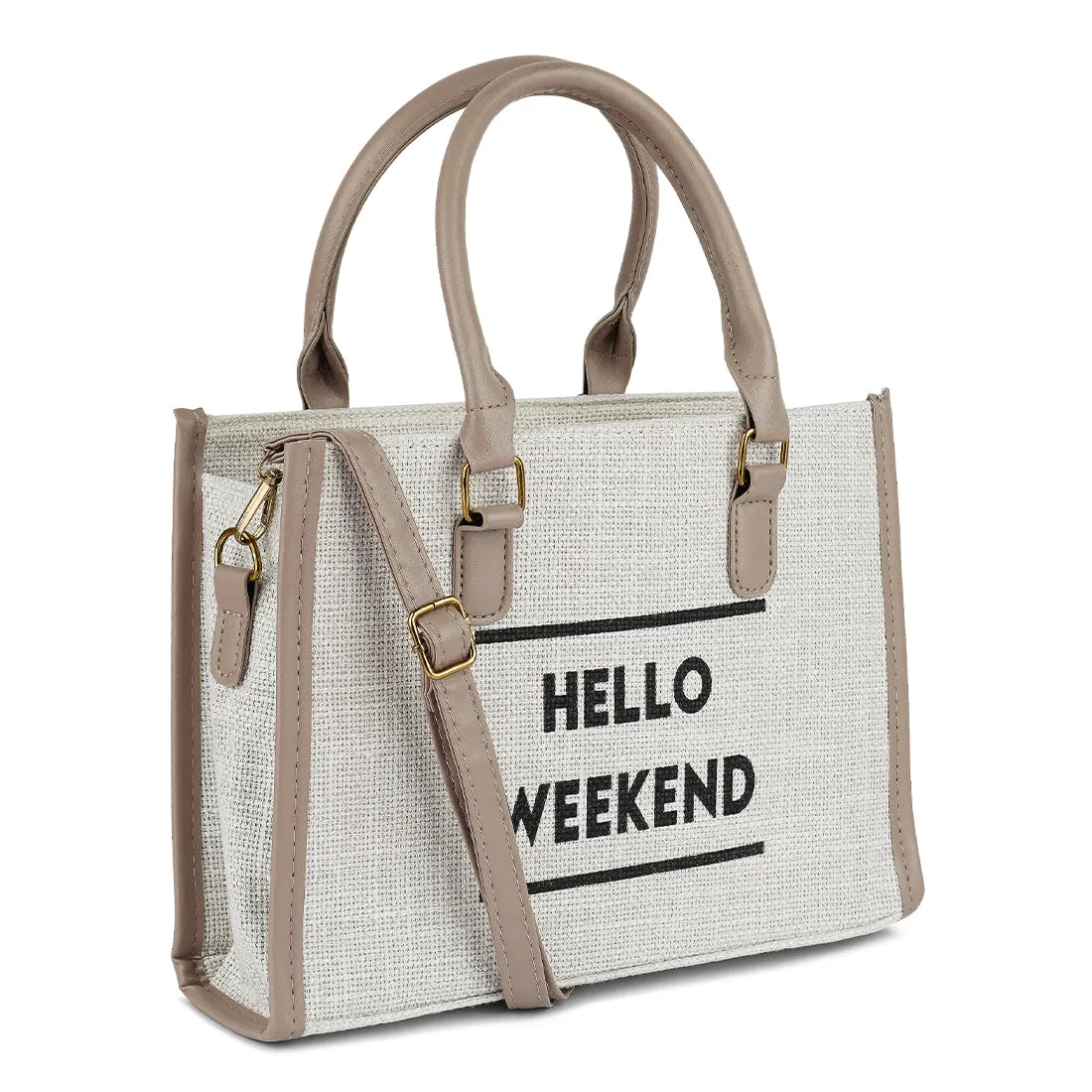 Microfiber Slogan Tote Bag