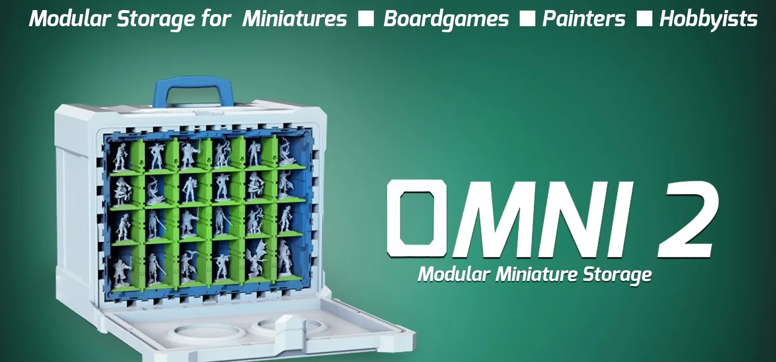 Omni 2 - 3D printed Modular Hard Case for Storage and Travel