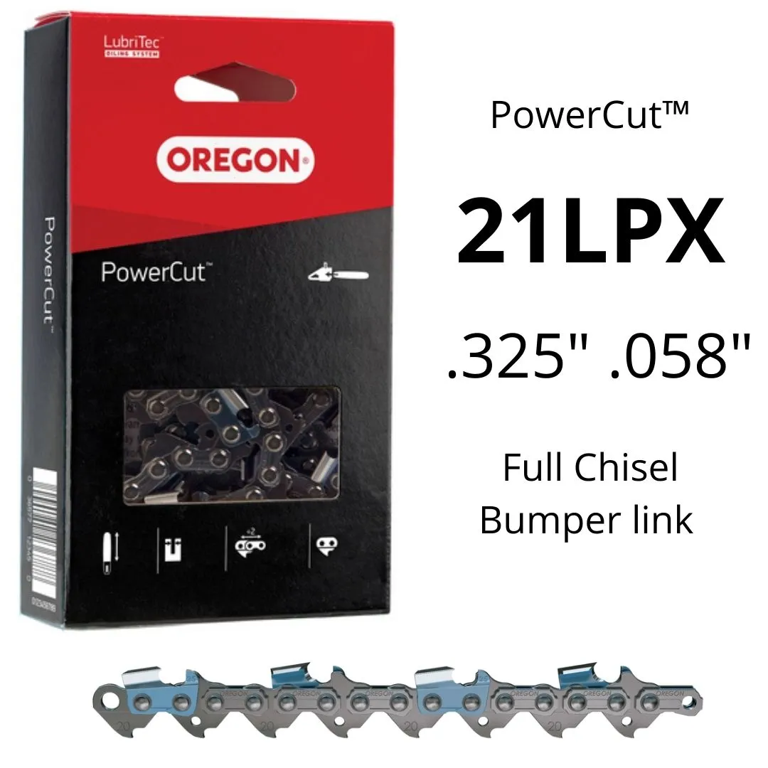 Oregon 21LPX PowerCut™ Saw Chain .325" .058" Full Chisel