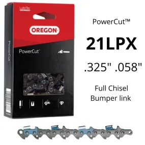 Oregon 21LPX PowerCut™ Saw Chain .325" .058" Full Chisel