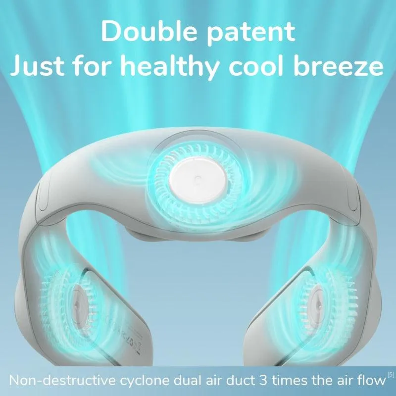 Portable Rechargeable Bladeless Neck Brace Cooling Fan