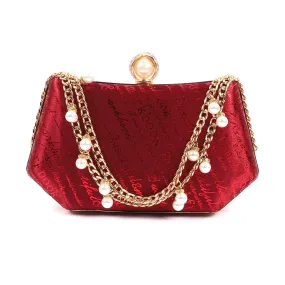 Red Fancy Clutch C20916