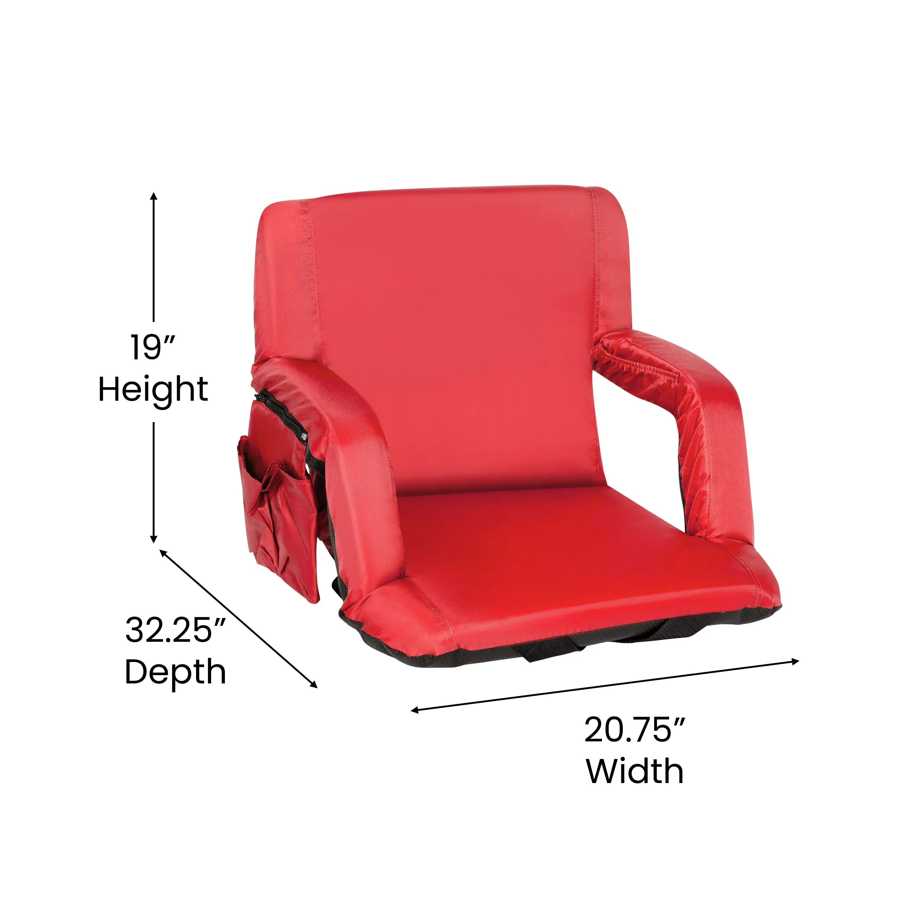 Red Reclining Stadium Chairs FV-FA090-RD-2-GG