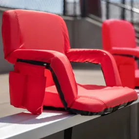 Red Reclining Stadium Chairs FV-FA090-RD-2-GG