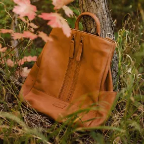 The Compass Satchel, Tan