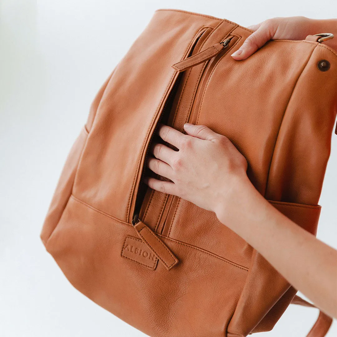 The Compass Satchel, Tan