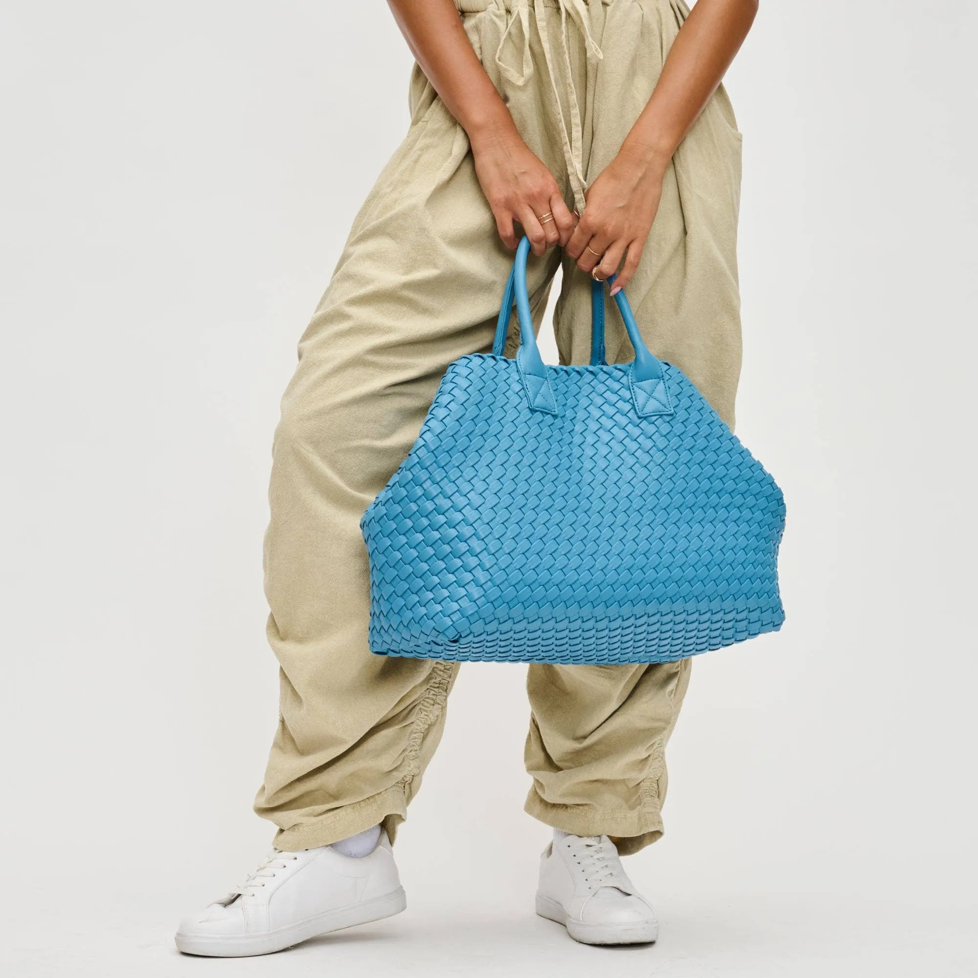 Urban Expressions | Look at Me Woven Leather Tote