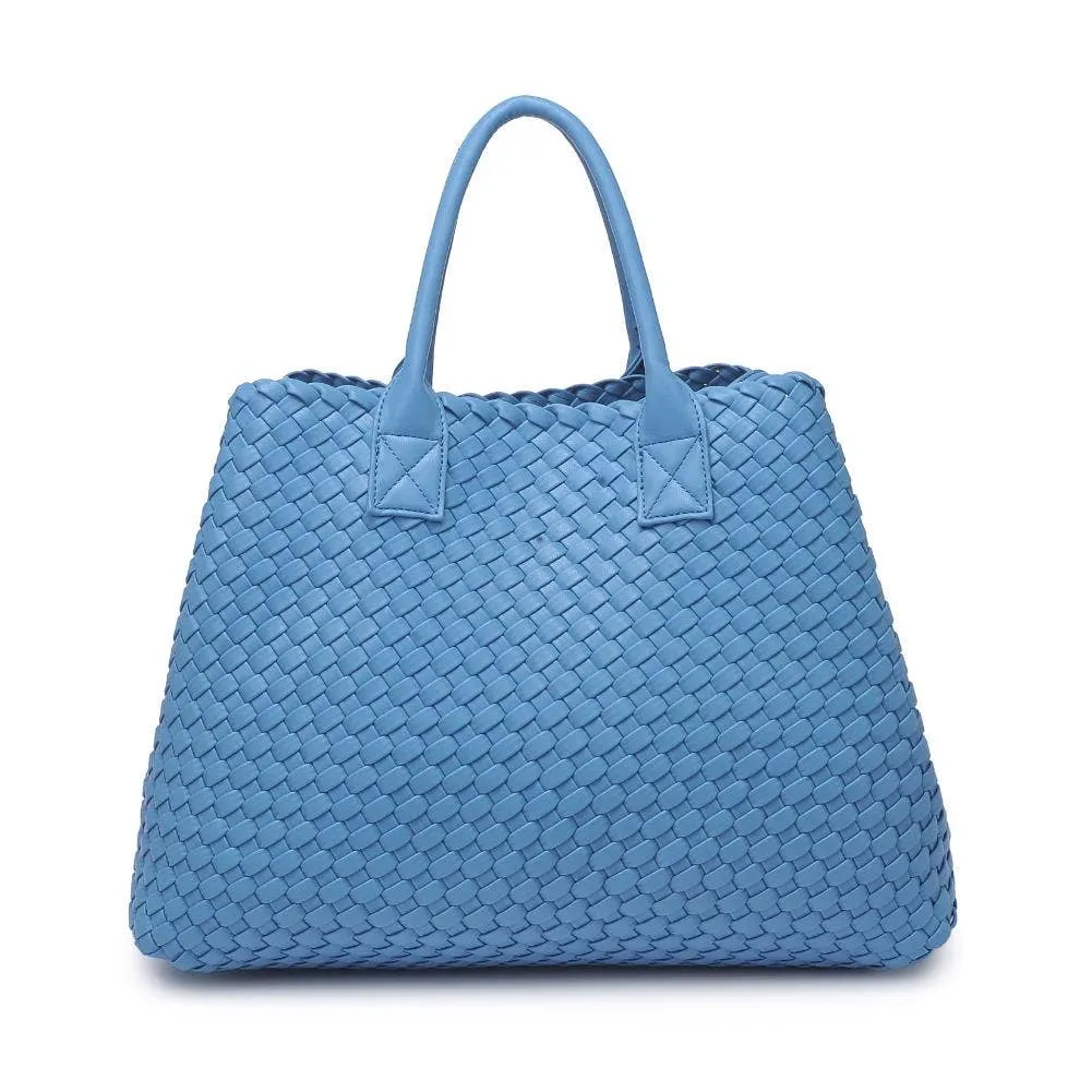 Urban Expressions | Look at Me Woven Leather Tote