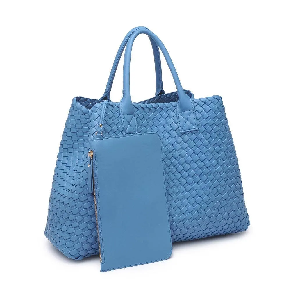 Urban Expressions | Look at Me Woven Leather Tote