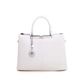 White Formal Hand Bag P35973