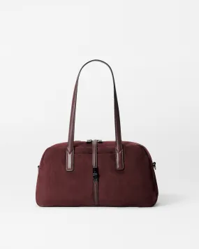 Wine Nubuck Astor Satchel